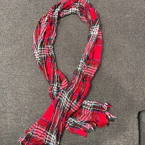 Red Plaid Scarf